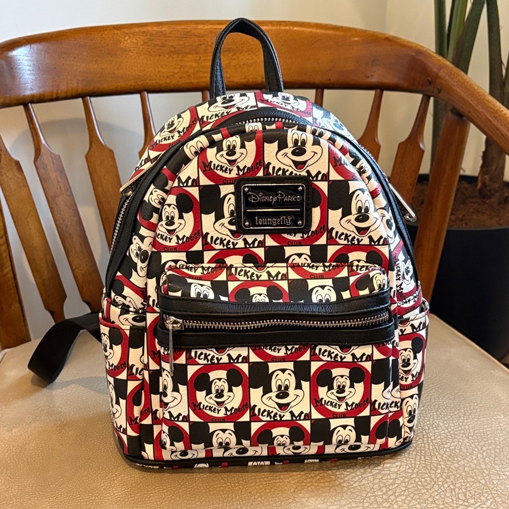 Disney Parks Loungefly Mickey Mouse Club Backpack